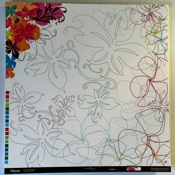 SANDYLION Rouge de Garance RMR40 "Just Relax" DS 12x12 Scrapbook Paper -… - Picture 9 of 10